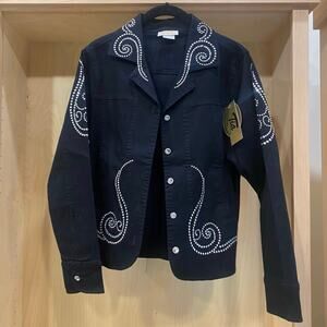 Tia Designs black embellished western jacket